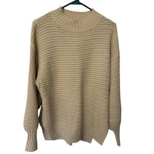 Cozy Tan Knit Sweater